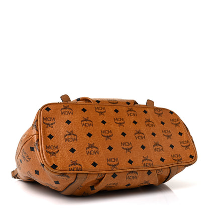MCM Visetos Medium Essentials Shopper Tote Cognac 4 of 10