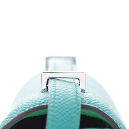 Hermes Epsom Enamel Constance 18 Bleu Paon Menthe 10 of 17
