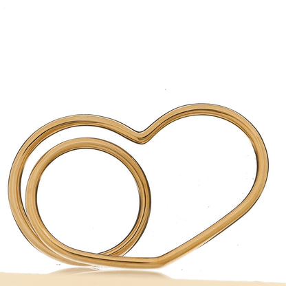 Hermes 18K Rose Gold MM Vertige Coeur Double Ring 52 6 6 of 6