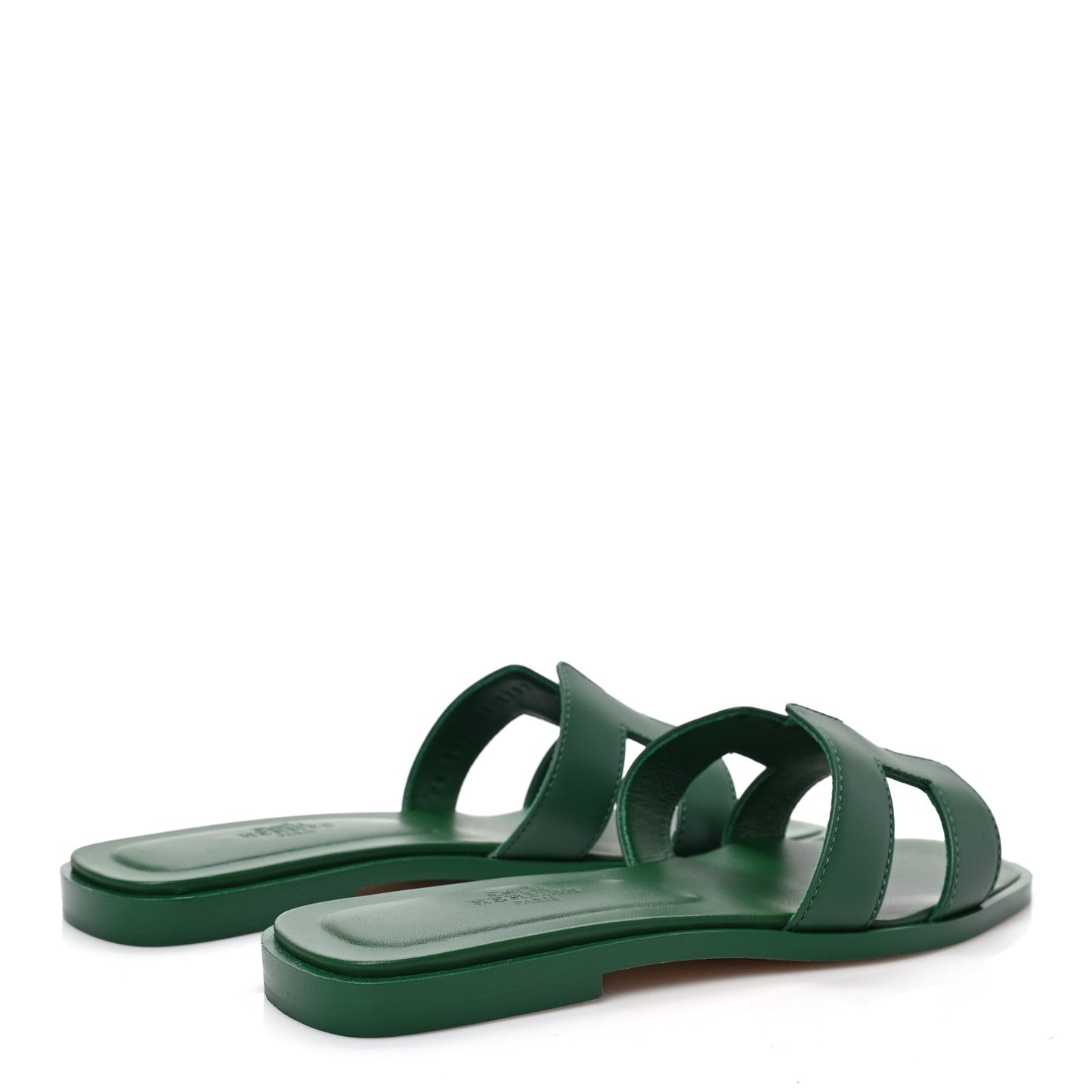 Calfskin Oran Sandals 36 Vert Electrique
