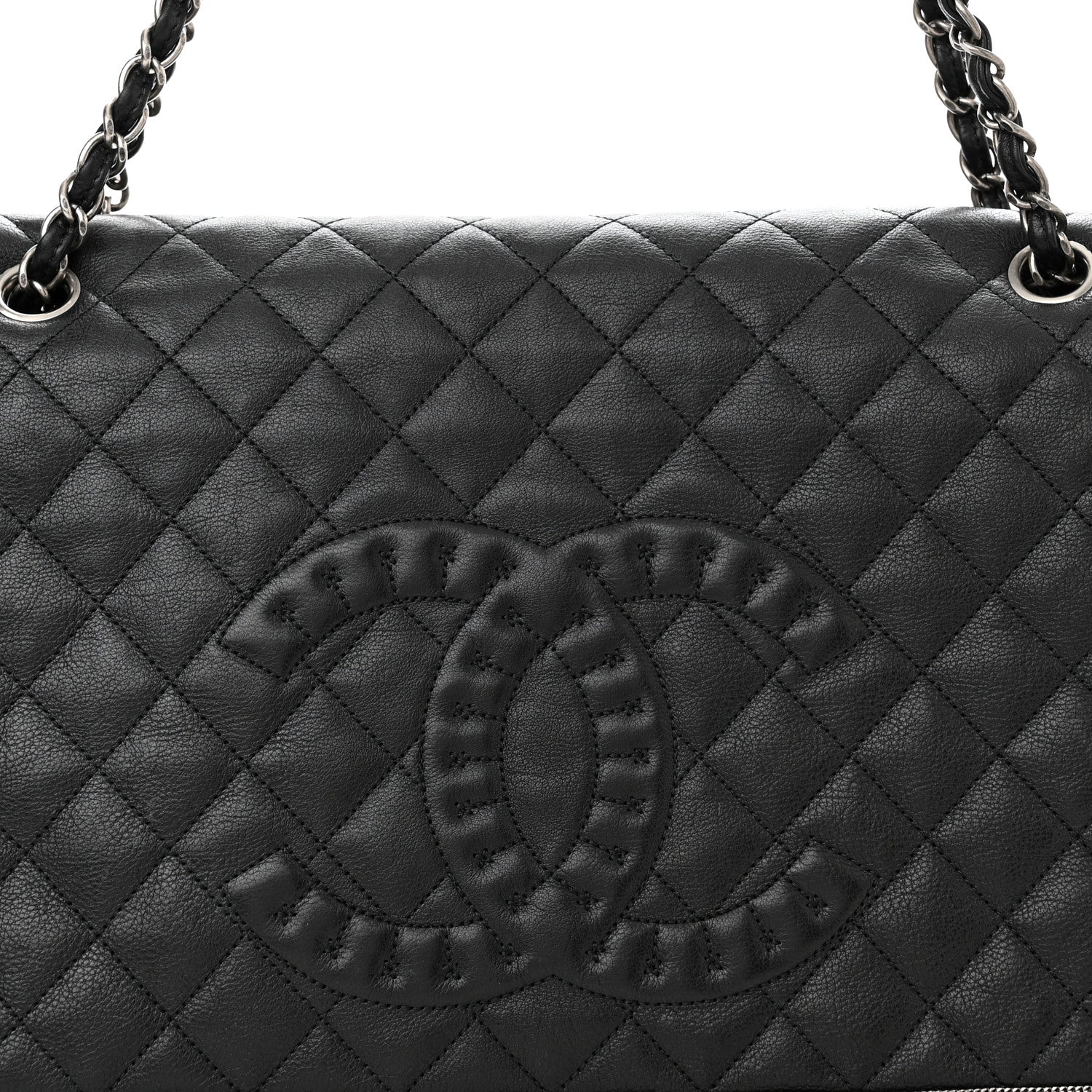 Chanel Calfskin Quilted Large Istanbul Flap Black 7 of 9