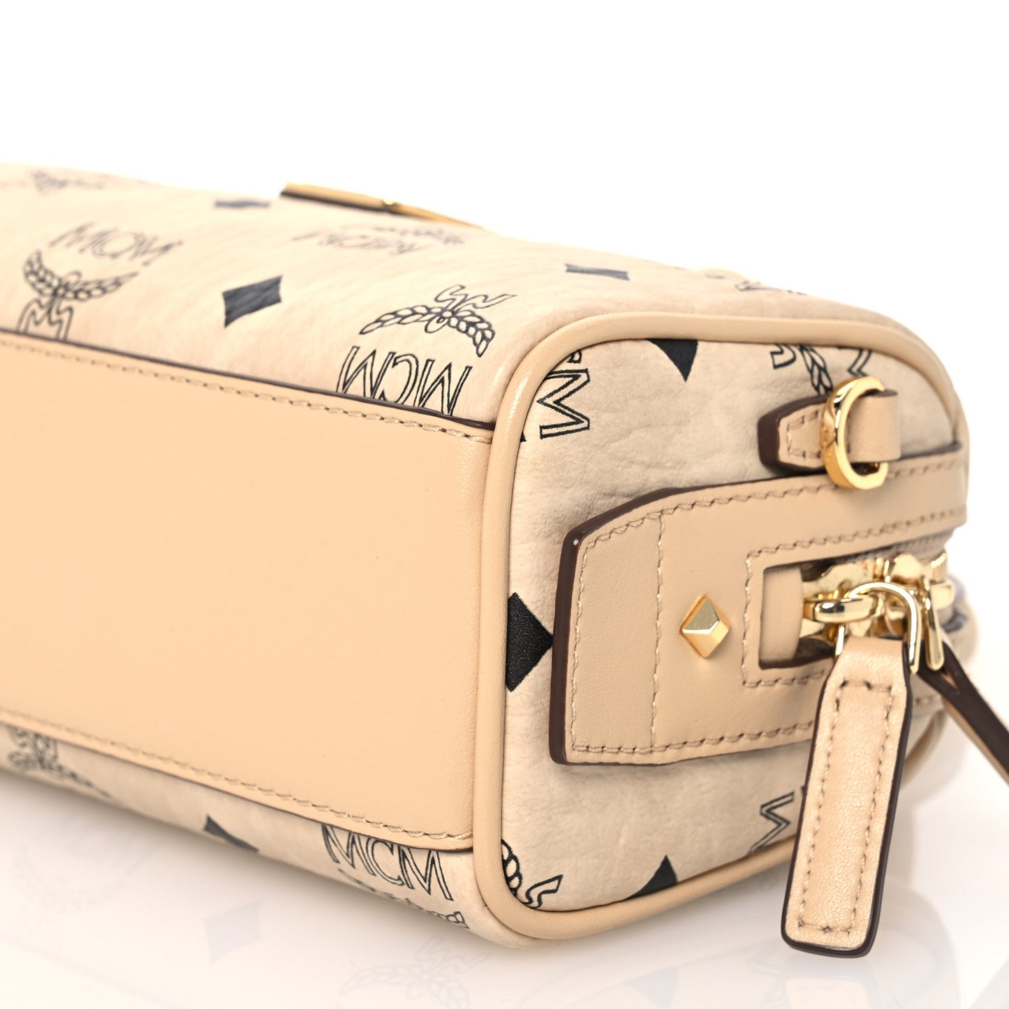 Visetos Mini Boston Bag Beige