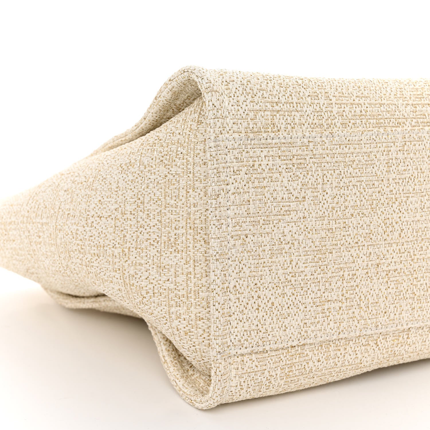 Chanel Lurex Boucle Medium Deauville Tote White 8 of 9