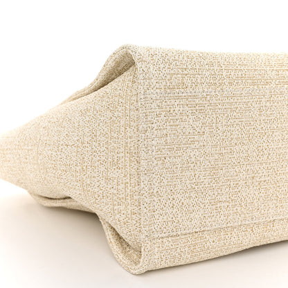 Chanel Lurex Boucle Medium Deauville Tote White 8 of 9