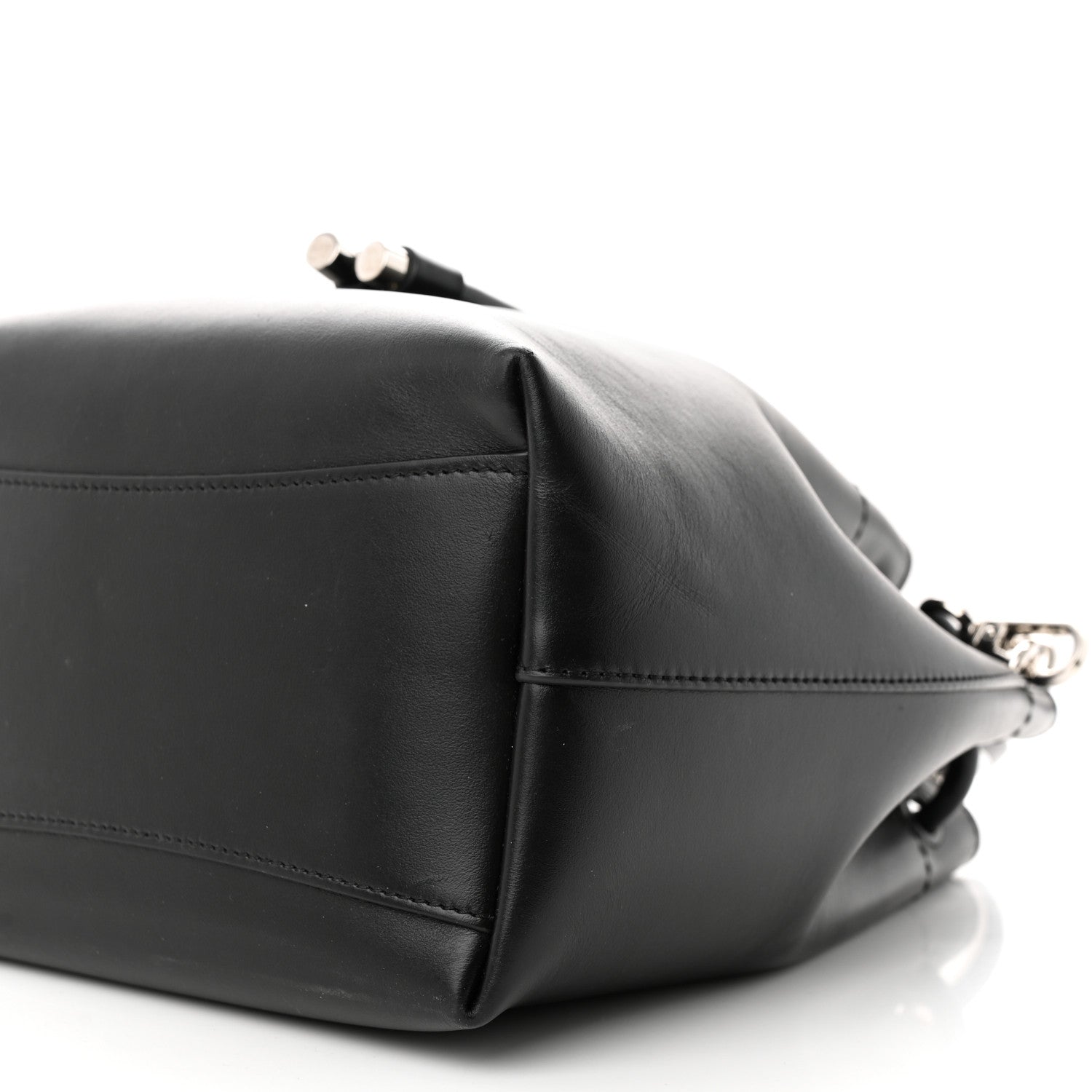 Jimmy Choo Smooth Shiny Calfskin Bon Bon Bucket Bag Black 9 of 9