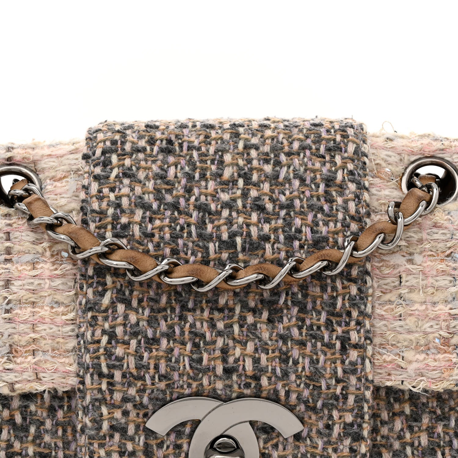 Chanel Tweed Small Fantasy Flap Grey 8 of 16