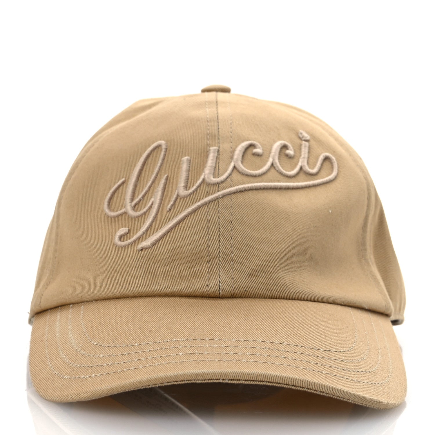 Gucci Cotton Logo Baseball Hat M Camel 3 of 11