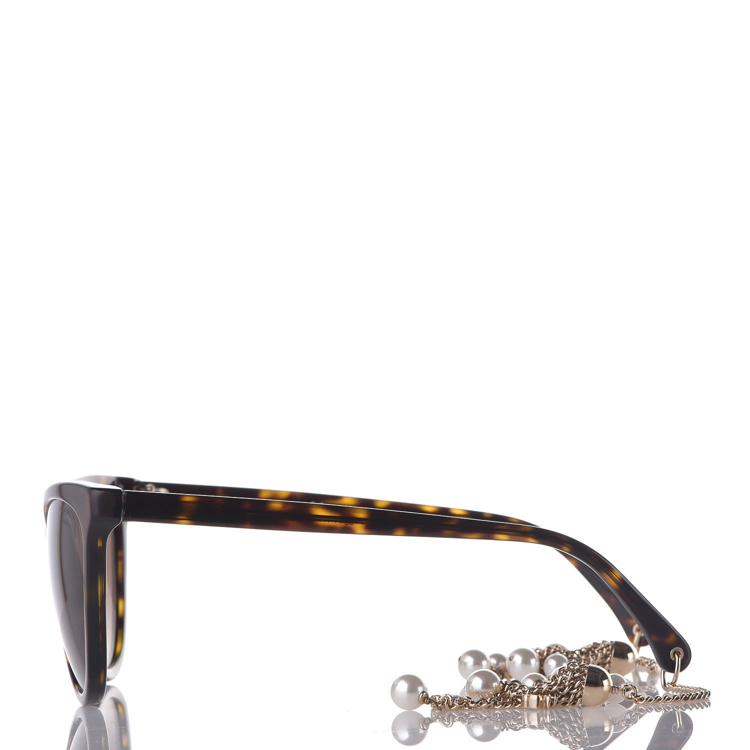 Chanel Acetate Polarized Fantasy Pearl Cat Eye Sunglasses 5341-H Tortoise 3 of 7