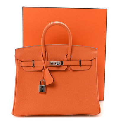 Hermes Togo Birkin 25 Orange 11 of 11