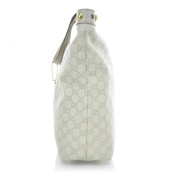Guccissima Babouska Vertical Tote White