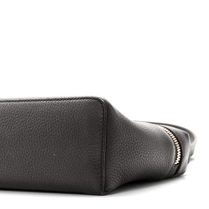 Loro Piana Grained Calfskin L19 Extra Pocket Pouch Dark Chocolate Liquorice 9 of 10