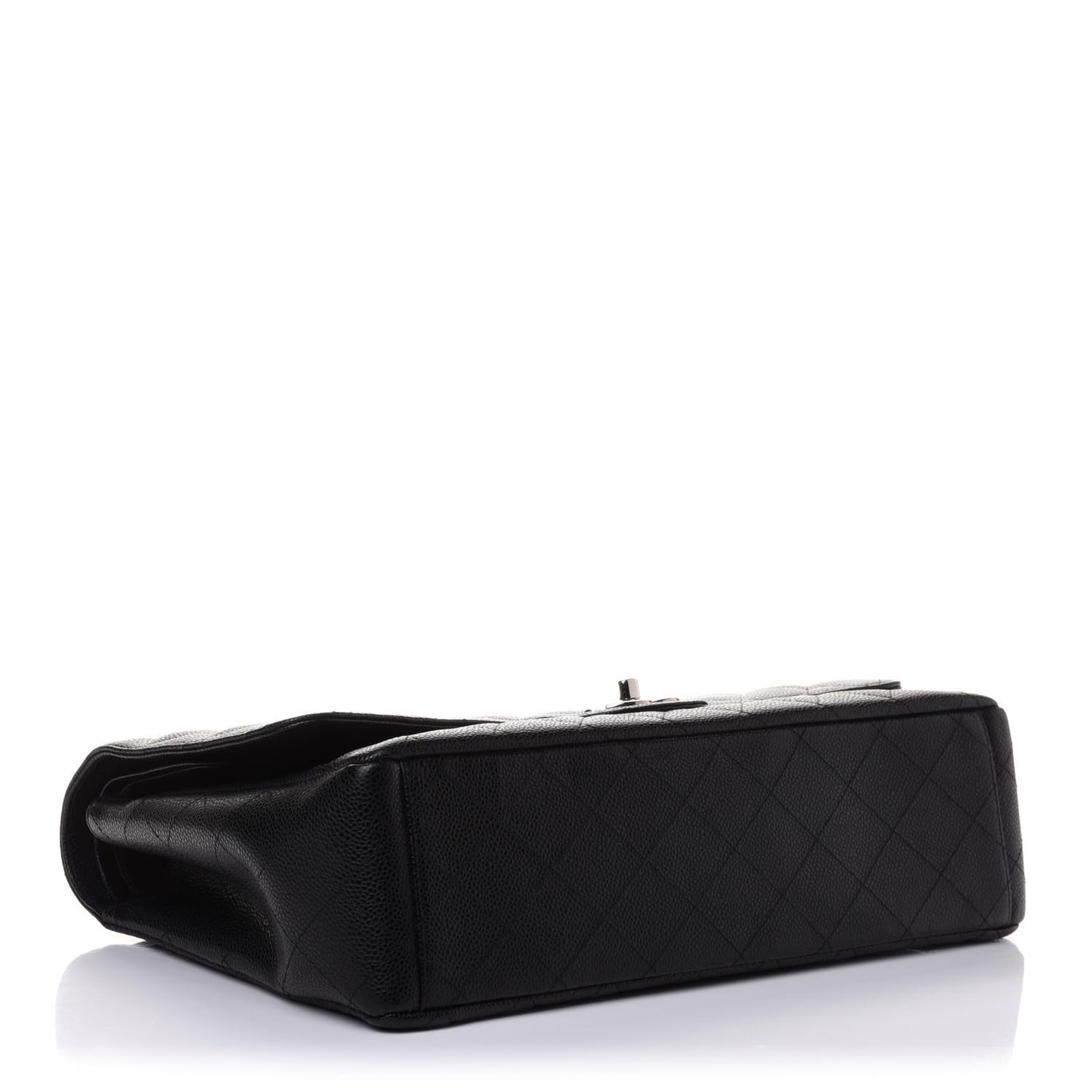 Caviar Quilted Maxi Double Flap Black