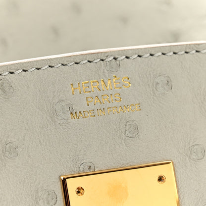 Hermes Ostrich Birkin 30 Gris Perle 6 of 12