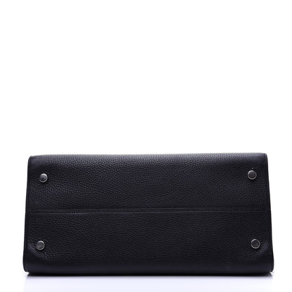 Christian Dior Grained Calfskin Large Diorever Flap Black 10 of 16