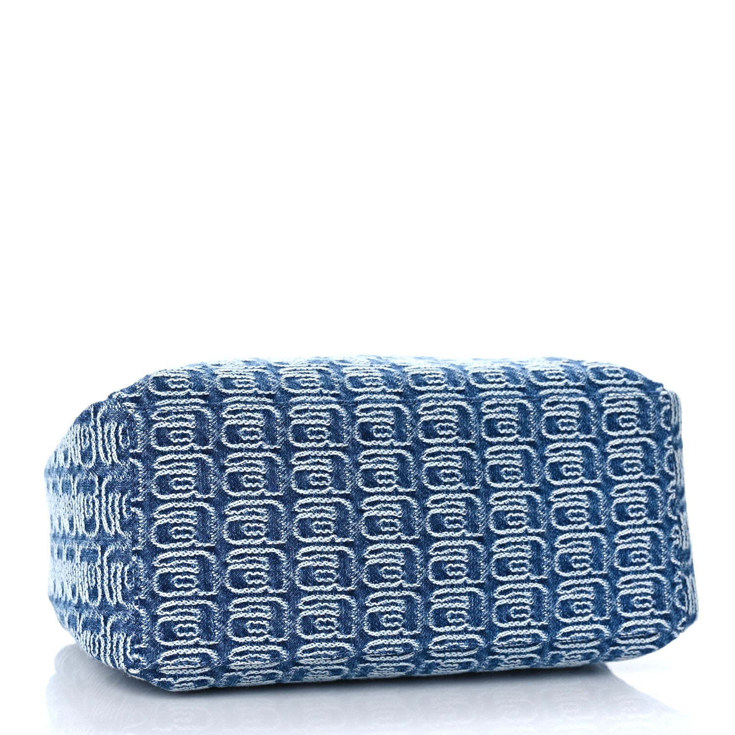 Alexander Wang Jacquard Denim Monogram Small Scrunchie Bag Vintage Indigo 4 of 8