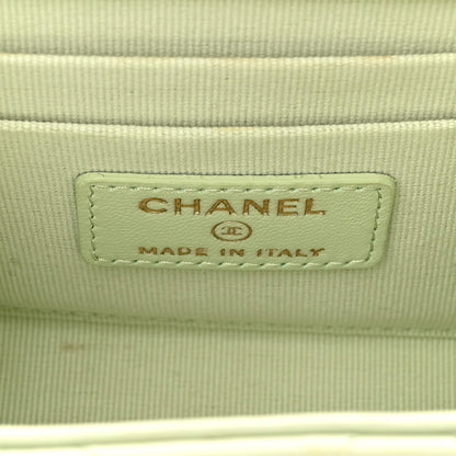 Chanel Lambskin Quilted Mini Trendy CC Chain Wallet Sea Green 6 of 11