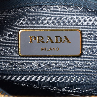 Prada Saffiano Lux Small Promenade Tote Aviazione 7 of 10