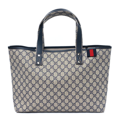 Gucci GG Plus Monogram Medium Signature Web Loop Tote Navy 1 of 11