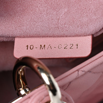 Christian Dior Lambskin Cannage Gradient Medium Lady Dior Pink 7 of 9