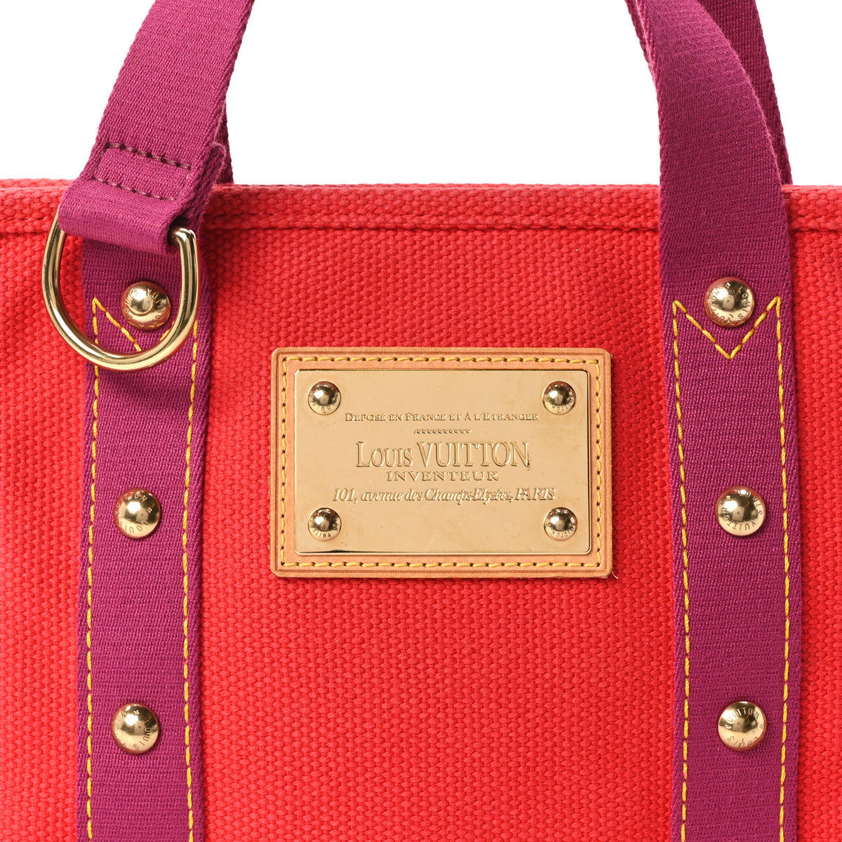 Louis Vuitton Antigua Cabas PM Red 8 of 10
