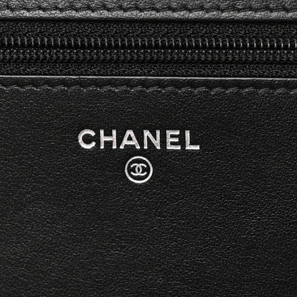 Chanel Caviar Quilted Boy Wallet On Chain WOC Black 6 of 14