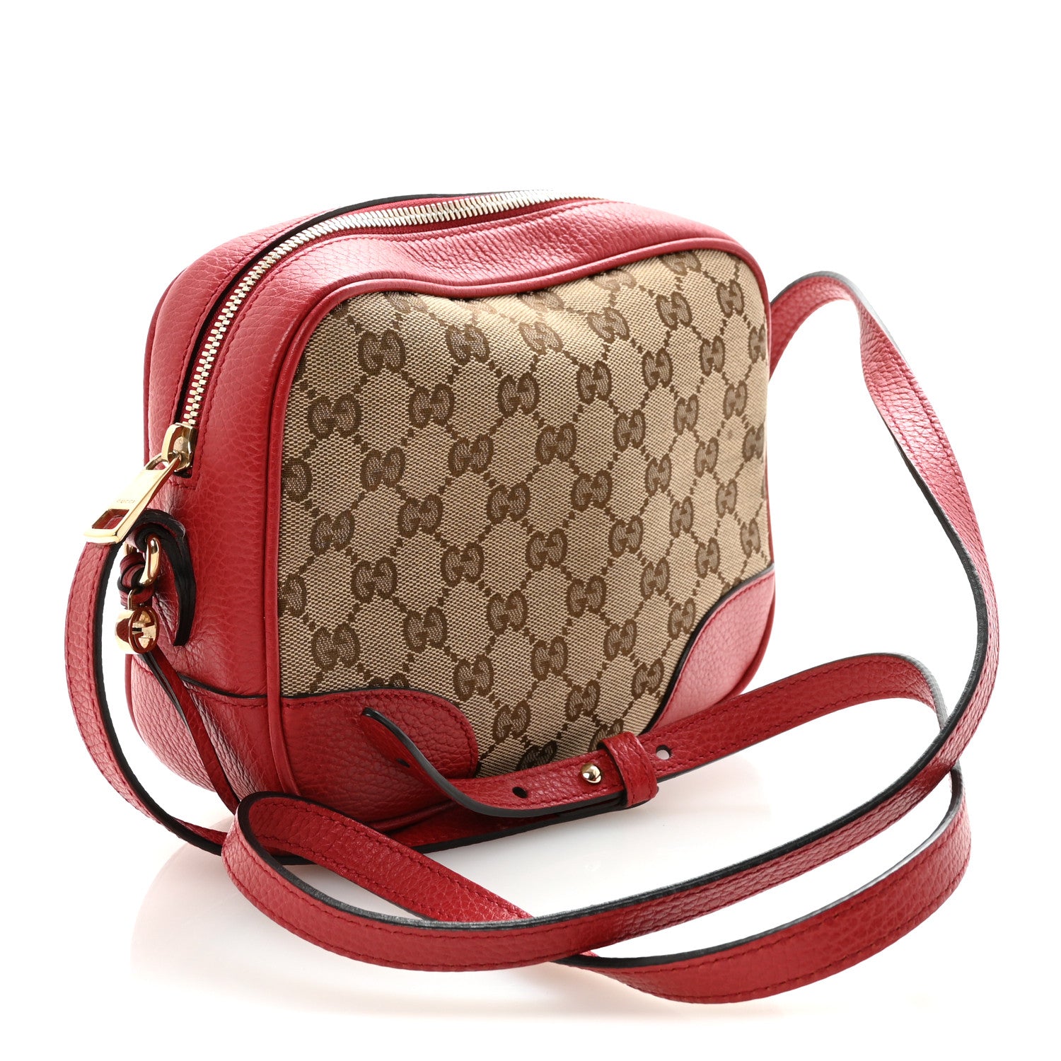 Gucci Monogram Mini Bree Messenger Bag Red 3 of 10