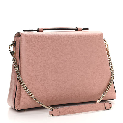 Gucci Dollar Calfskin Medium Interlocking G Top Handle Shoulder Bag Soft Pink 3 of 10