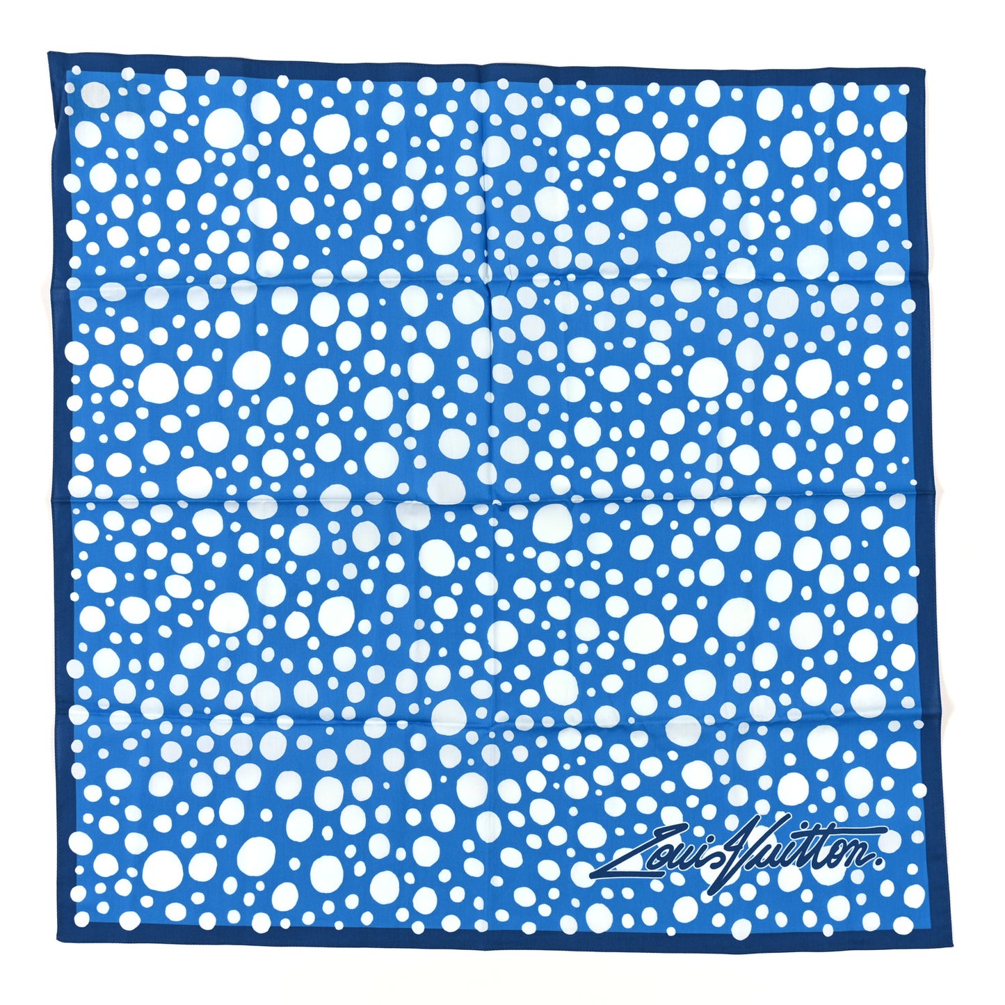 LV x YK Kusama Scarf Set Blue Multicolor