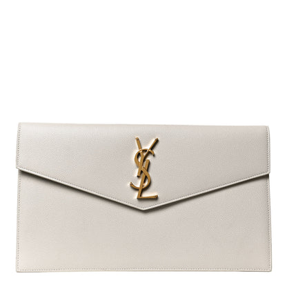 Saint Laurent Grain De Poudre Uptown Pouch Crema Soft 1 of 11
