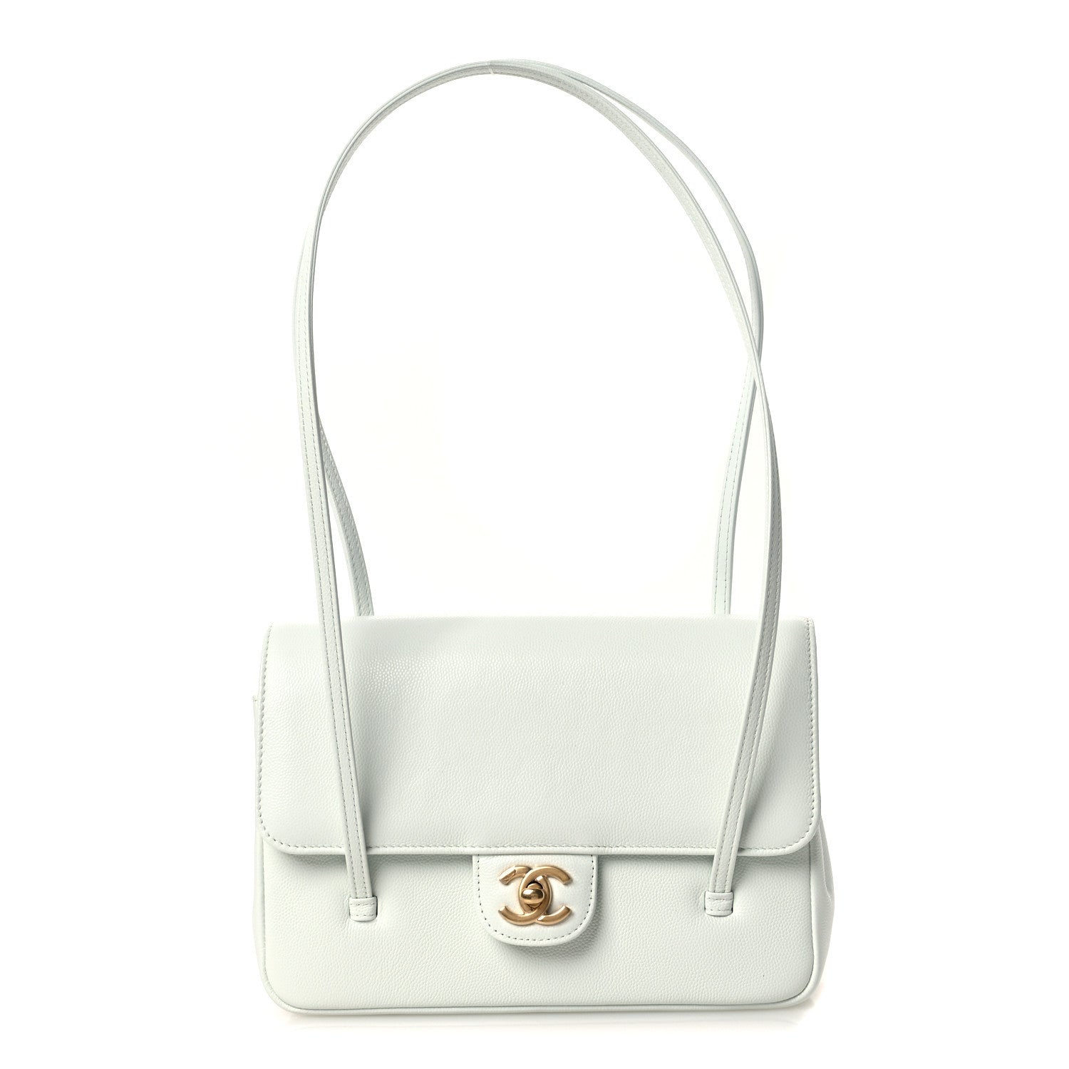 Chanel Shiny Caviar Preppy Coco Small Flap Light Blue 1 of 13