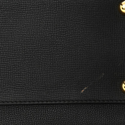 Burberry Grainy Calfskin House Check Small Canterbury Black 12 of 12