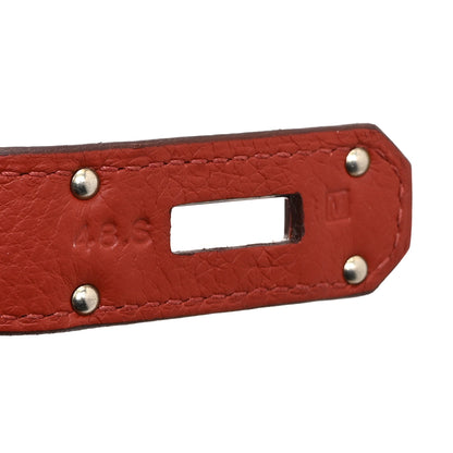 Hermes Taurillon Clemence Jypsiere 34 Rouge Garance 7 of 10