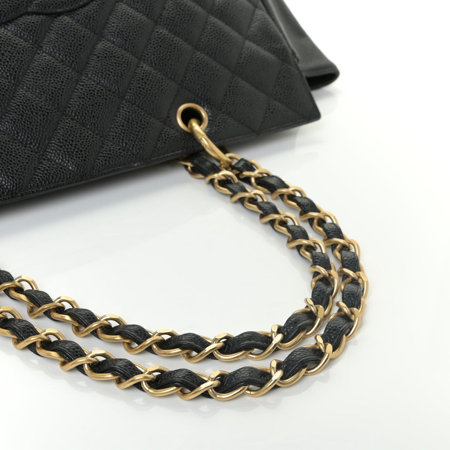 Caviar Quilted Grand Timeless Tote GTT Black
