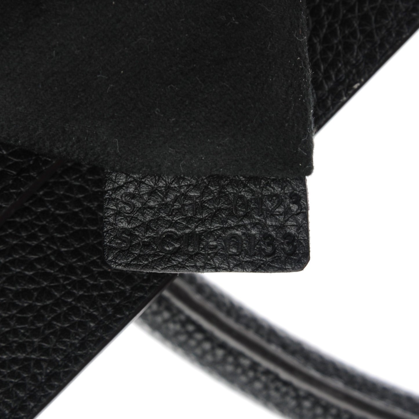 Drummed Calfskin Mini Luggage Black