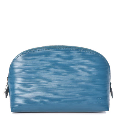 Louis Vuitton Epi Cosmetic Pouch Cyan 1 of 10
