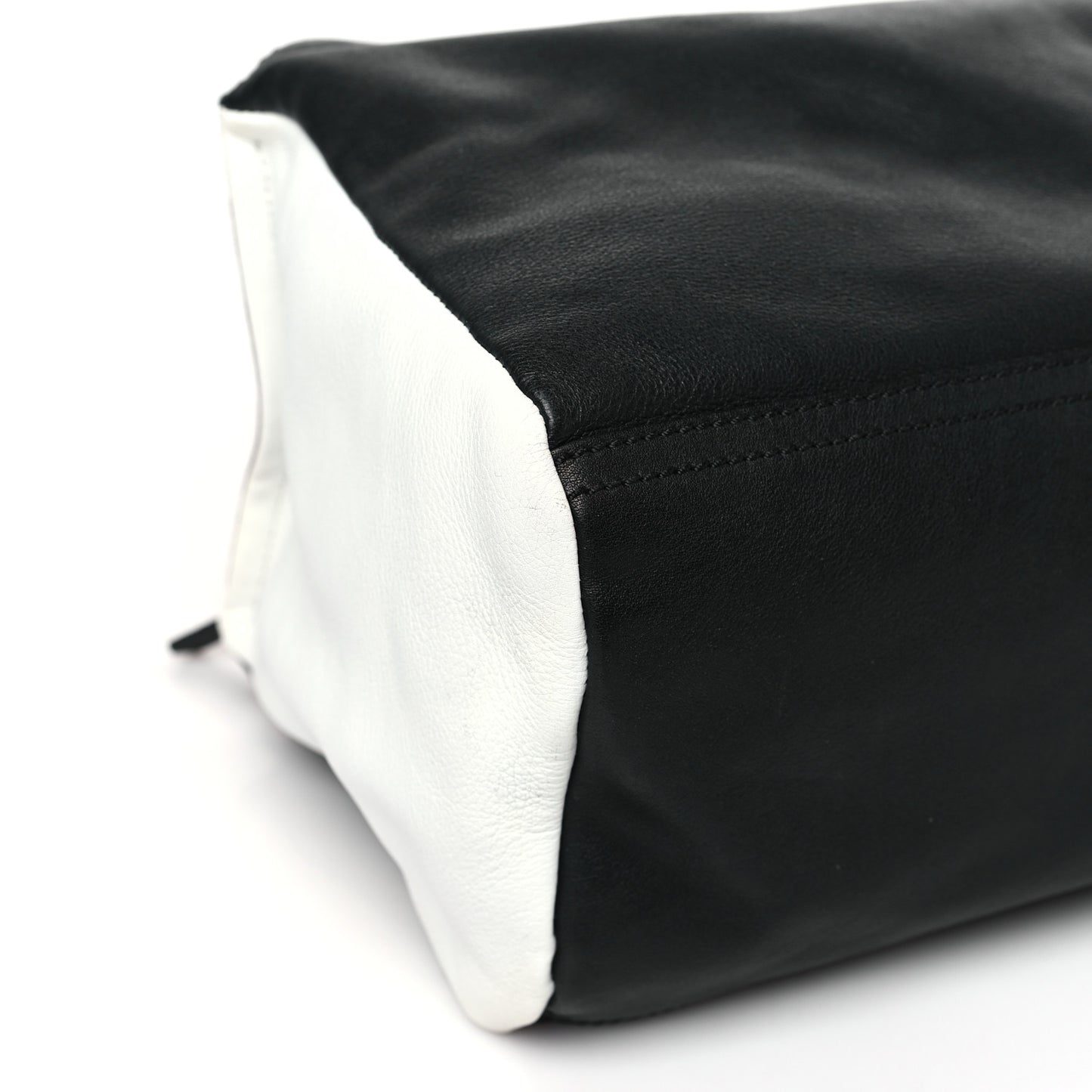 Sugar Goatskin Medium Tri-Color Pandora Black Linen White