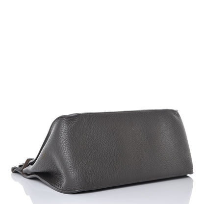 Hermes Taurillon Clemence Bicolor Jypsiere 34 Ardoise Gris Tourterelle 4 of 32