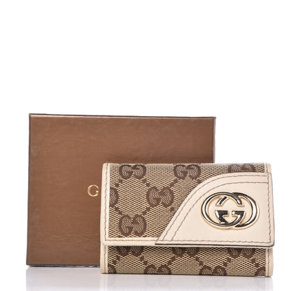 Gucci Monogram Britt 6 Key Holder Case White 10 of 10