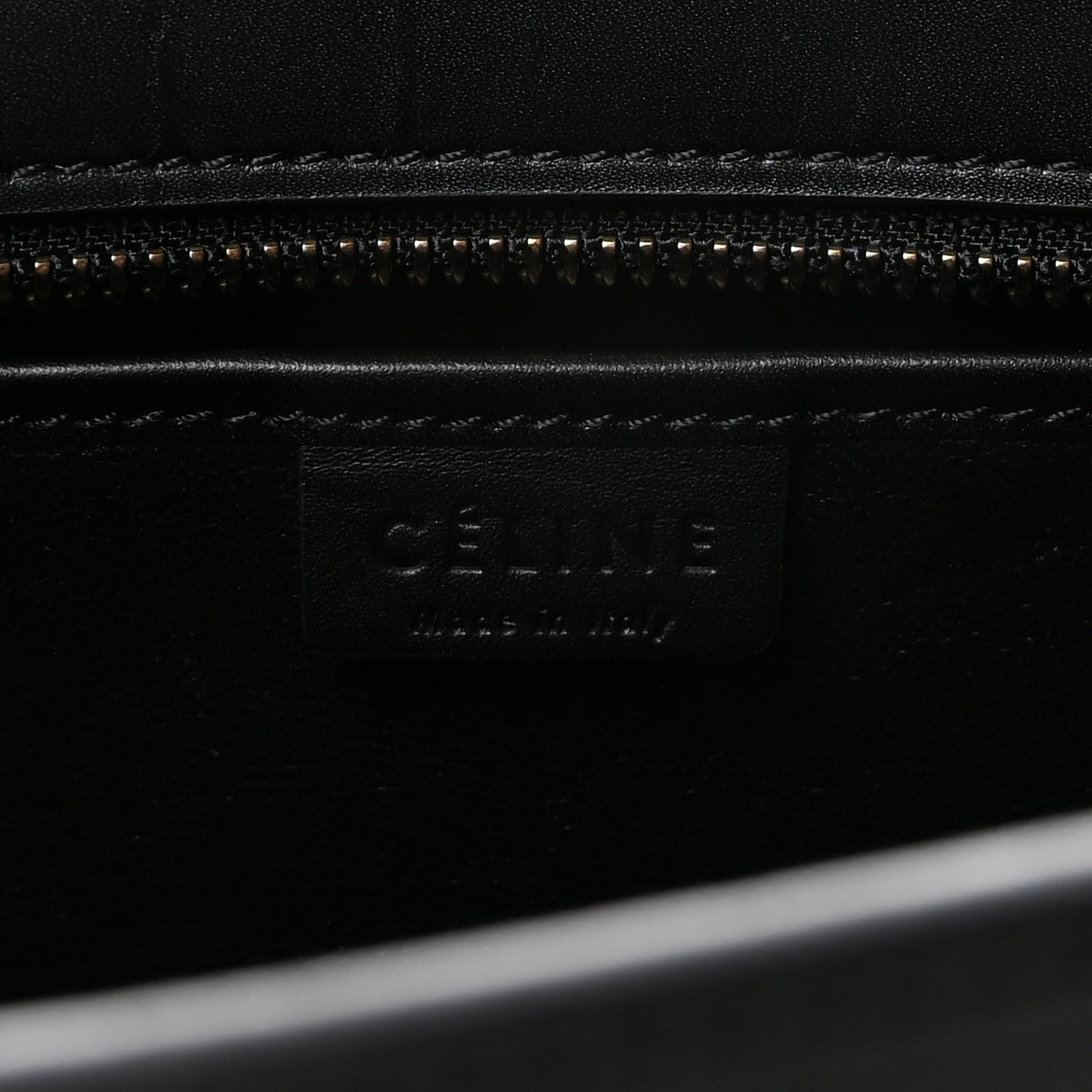 Baby Grained Calfskin Nano Tri-Color Luggage Zinc Almond