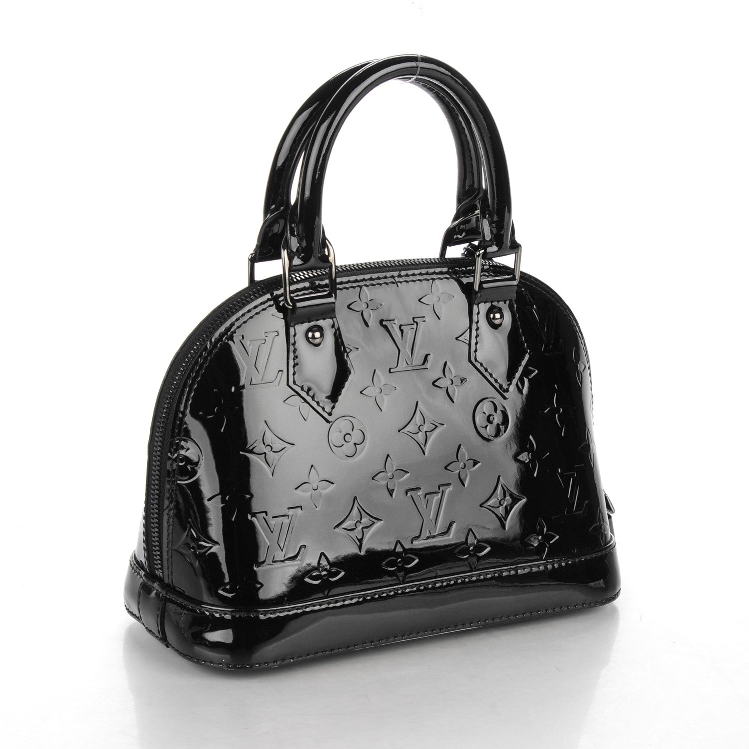 Louis Vuitton Vernis Alma BB Noir Magnetique 3 of 7