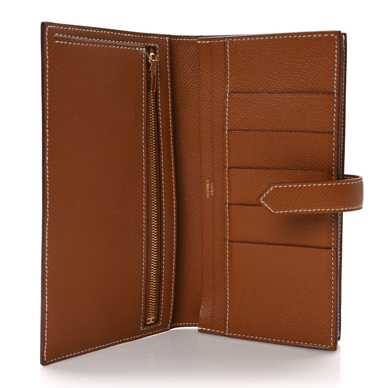 Hermes Epsom Bearn Gusset Wallet Gold 5 of 8