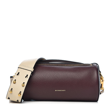 Burberry Calfskin The Barrel Bag Deep Claret Limestone 1 of 9