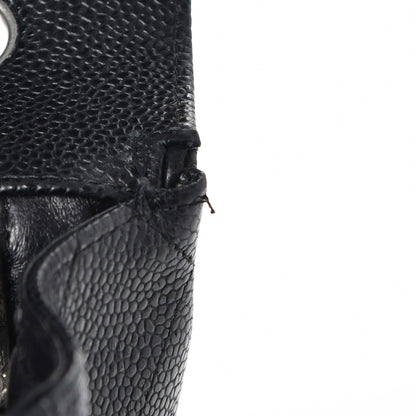 Chanel Caviar Quilted Jumbo Single Flap Black 9 of 11