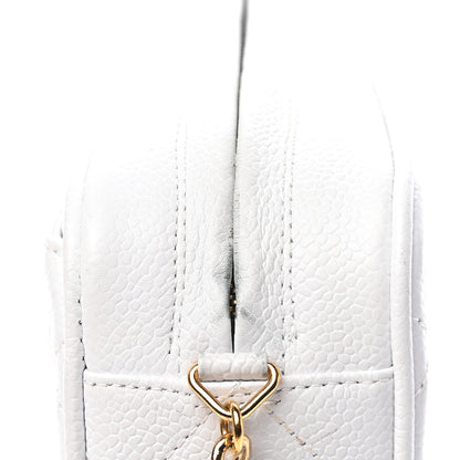 Chanel Caviar Quilted Camera Case White 9 of 13