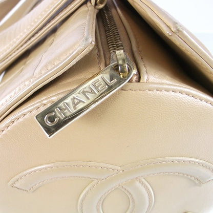 Chanel Lambskin Chocolate Bar Quilted Bag Beige 7 of 9