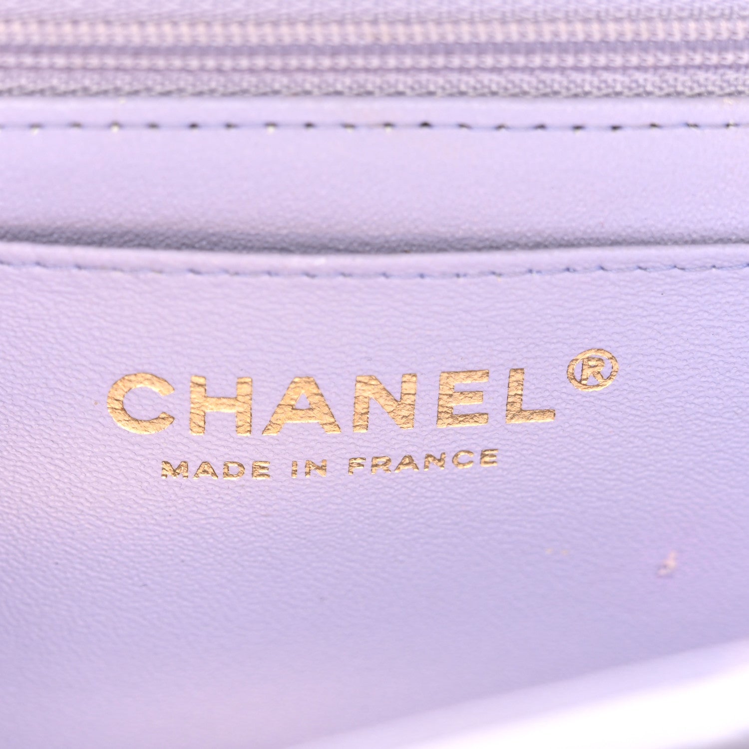 Chanel Lambskin Quilted Mini Top Handle Rectangular Flap Light Purple 16 of 31
