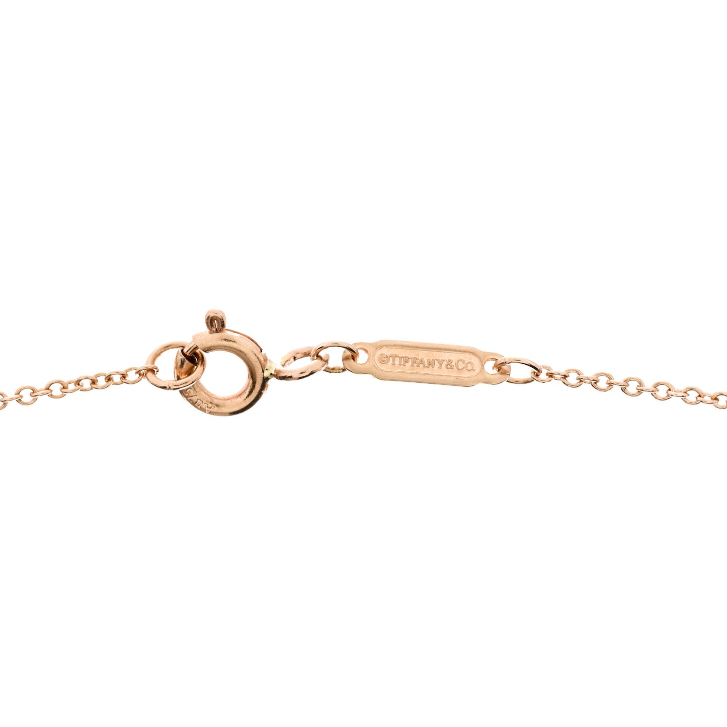 18K Rose Gold Peace Love Ampersand Pendant Necklace