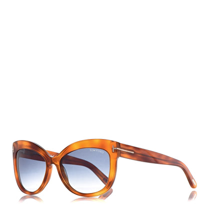 Tom Ford Acetate Alistair Cat Eye Sunglasses TF524 Honey 1 of 7
