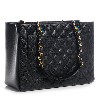 Chanel Caviar Grand Shopping Tote GST Black 3 of 9
