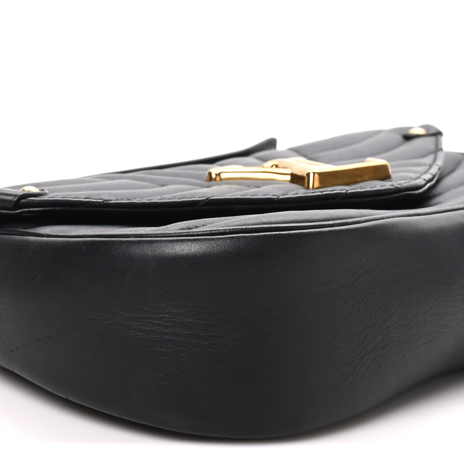 Louis Vuitton Calfskin New Wave Chain MM Black 8 of 9
